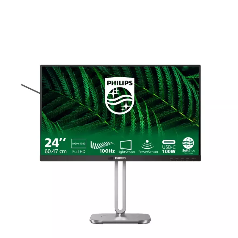 Philips 5000 seeria 24B2G5301/00 arvutimonitor 60,5 cm (23,8 tolli) 1920 x 1080 pikslit Full HD LCD must