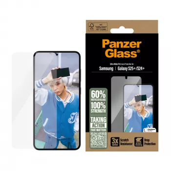 PanzerGlass® Ekraanikaitse Samsung Galaxy S25+ | S24+ | Ultra-Wide Fit