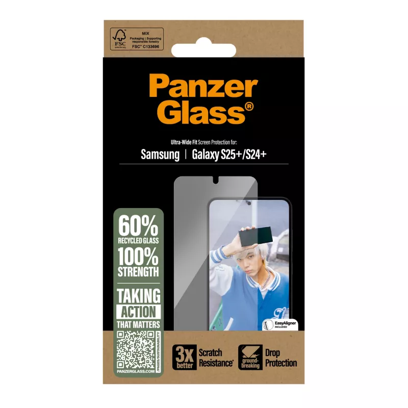 PanzerGlass® Ekraanikaitse Samsung Galaxy S25+ | S24+ | Ultra-Wide Fit