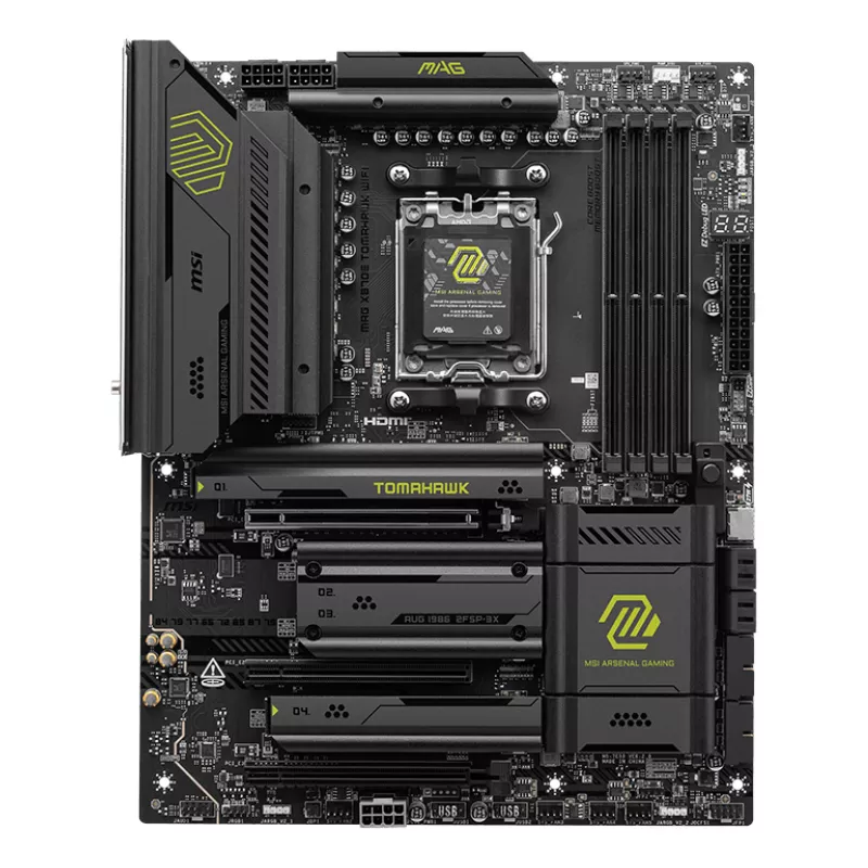 Emaplaat MSI MAG X870E TOMAHAWK WIFI — AMD X870E, Socket AM5, ATX, 4x DDR5 DIMM, 4x M.2, Wi‑Fi, 5Gb Ethernet