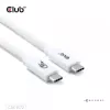 CLUB3D USB 80Gbps sertifitseeritud 240W 8K240Hz Type-C® 1.2m / 3.94ft must kaabel