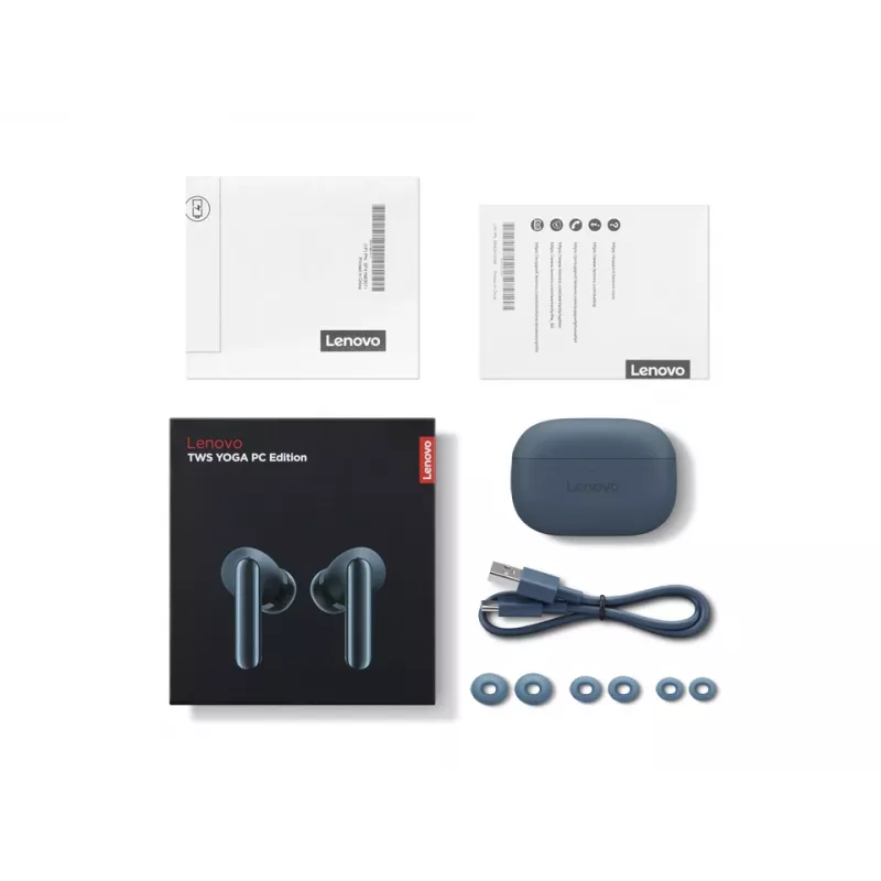 Lenovo TWS Yoga PC Edition kõrvaklapid True Wireless Stereo (TWS) kõrvasisene kõned/muusika Bluetooth mereroheline