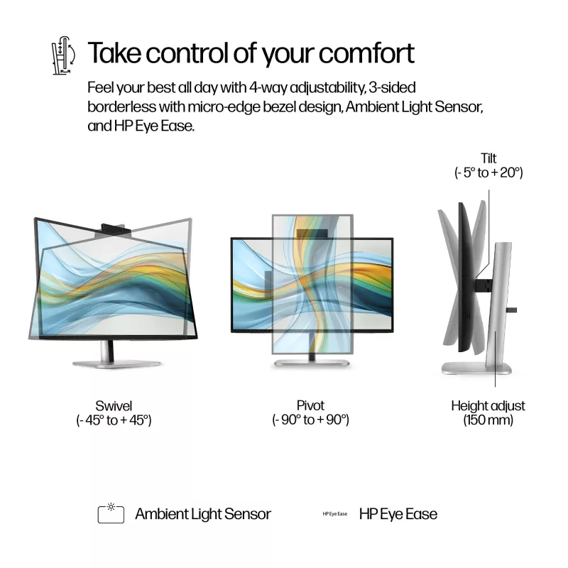 HP Series 5 Pro 27-tolline QHD USB-C konverentsimonitor - 527pm
