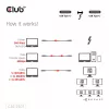 CLUB3D Thunderbolt™ 5 sertifitseeritud 8K240Hz andmeedastus 80/120 Gbps EPR 240 W kaabel M/M 1 m / 3,28 jalga