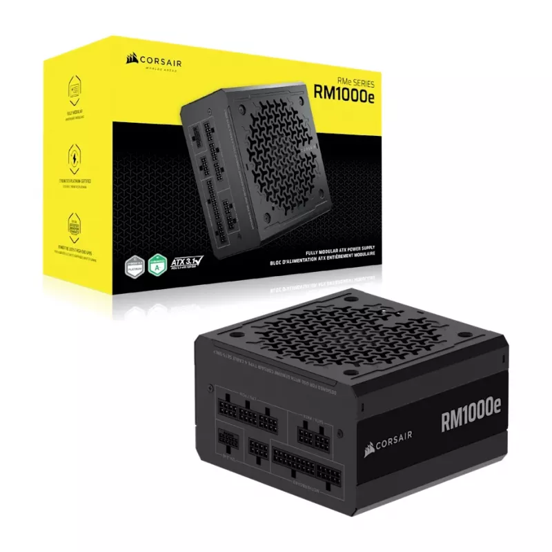 CORSAIR toiteplokk - 1000W RMe seeria RM1000e 24-pin ATX must
