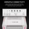 CORSAIR PC korpus - Geh Midi 5000T LX RGB (karastatud klaas) valge