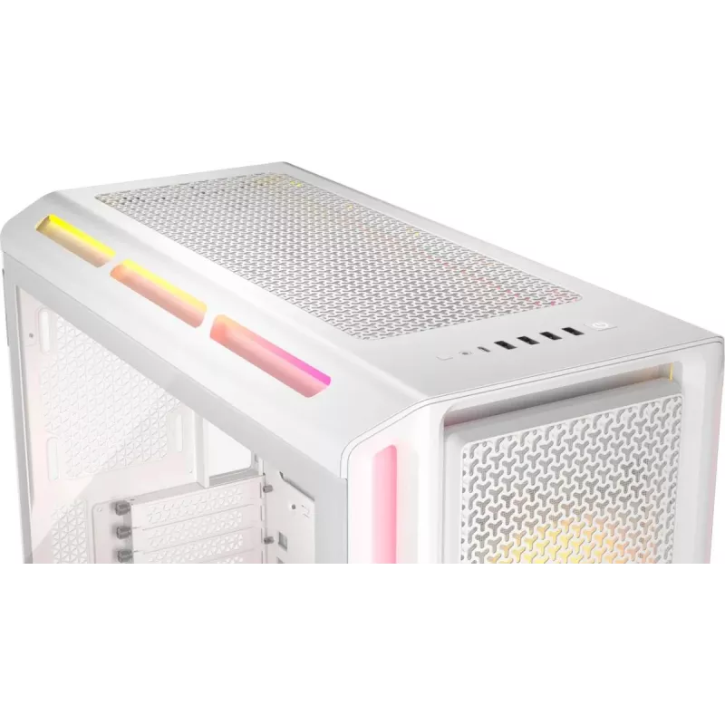 CORSAIR PC korpus - Geh Midi 5000T LX RGB (karastatud klaas) valge