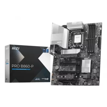 Emaplaat MSI PRO B860-P — Intel B860, LGA 1851, ATX, DDR5, 4 DIMM, 3×M.2, 5Gb LAN, HDMI 2.1