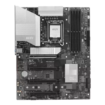 Emaplaat MSI PRO B860-P — Intel B860, LGA 1851, ATX, DDR5, 4 DIMM, 3×M.2, 5Gb LAN, HDMI 2.1
