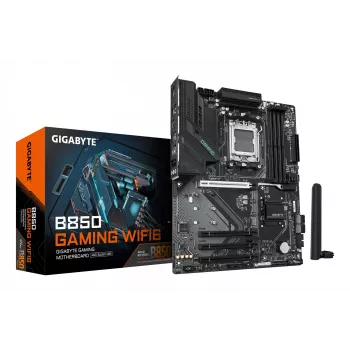 Emaplaat GIGABYTE B850 GAMING WIFI6, AMD B850 kiibistik, AM5 pesa, ATX, 4x DDR5 pesa, Wi‑Fi 6, 3x M.2, 4x SATA III