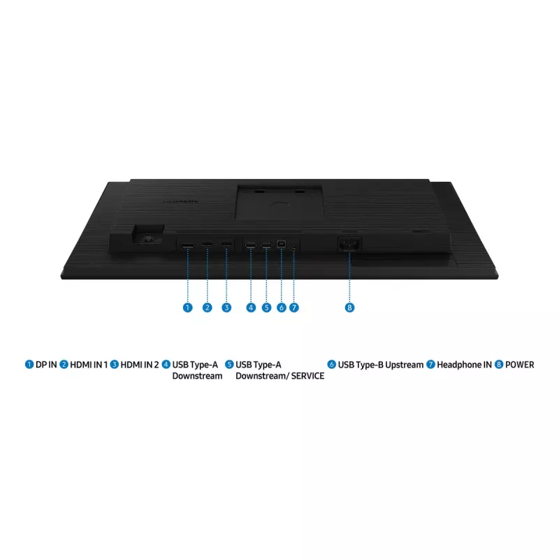 Monitor Samsung 24 tolli S40GD LS24D400GAUXEN – 24 tolli Full HD (1920×1080), IPS, 5 ms, 250 cd/m², USB-hub, VESA, must