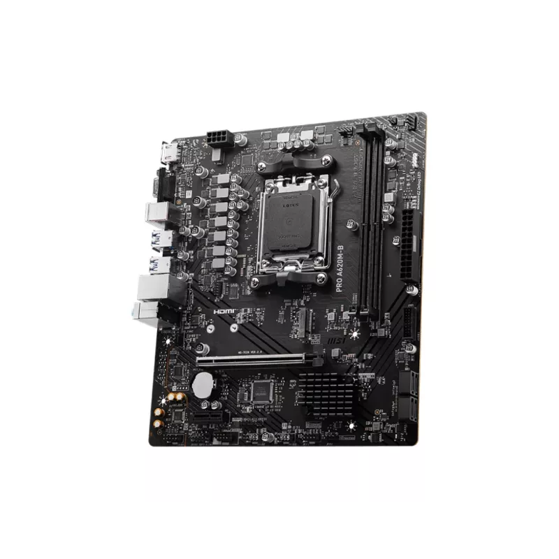 Emaplaat MSI PRO A620M-B, AMD A620, pesa AM5, Micro ATX