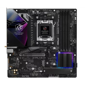 ASRock emaplaat B850M Riptide WiFi AM5 AMD B850 4 x DDR5 1 x HDMI 2.1 TMDS/FRL 8G 1 x DisplayPort 1.4 DSC mATX