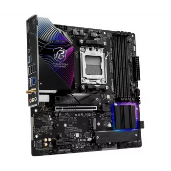 ASRock emaplaat B850M Riptide WiFi AM5 AMD B850 4 x DDR5 1 x HDMI 2.1 TMDS/FRL 8G 1 x DisplayPort 1.4 DSC mATX