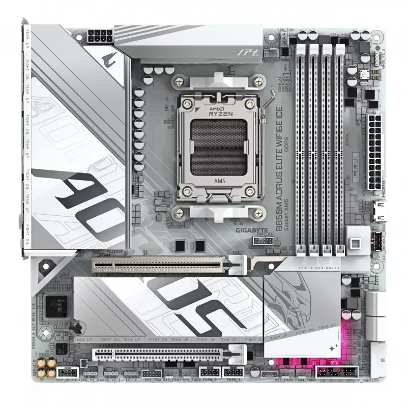 GIGABYTE B850M AORUS ELITE WIFI6E emaplaat, AMD B850, Socket AM5, Micro ATX