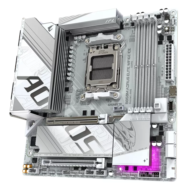 GIGABYTE B850M AORUS ELITE WIFI6E emaplaat, AMD B850, Socket AM5, Micro ATX