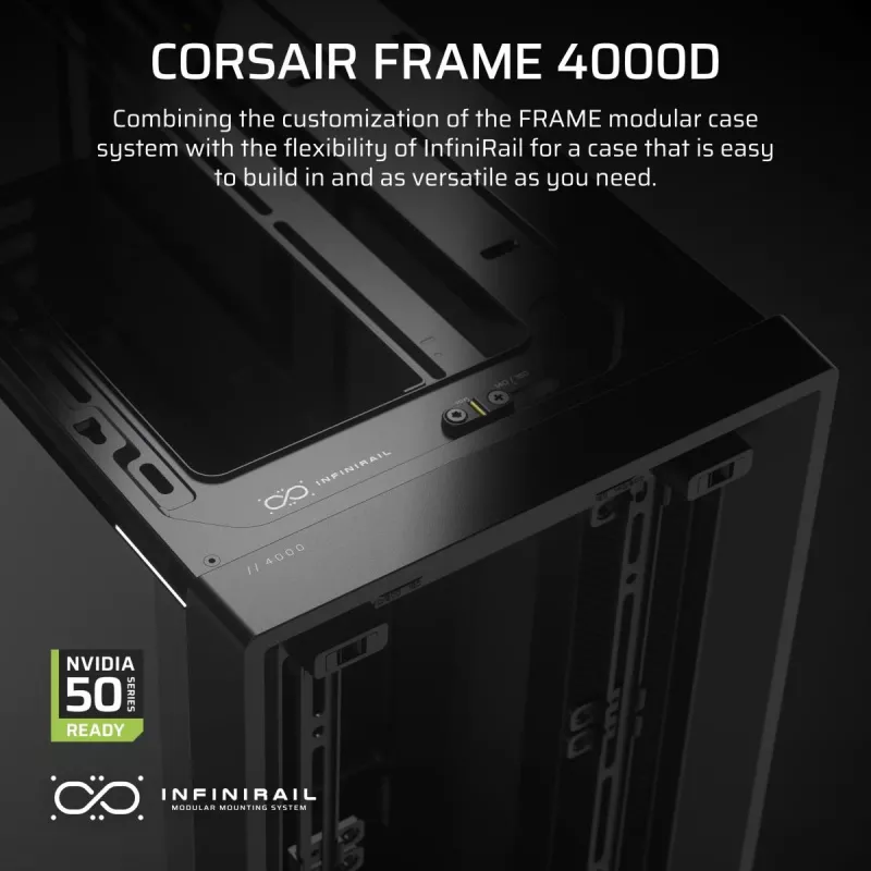 CORSAIR FRAME 4000D keskmise torni korpus must