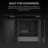 Korpus CORSAIR FRAME 4000D RS Midi Tower — must, EATX tugi, karastatud klaas, USB-C, 3x120mm esiventilaatorid