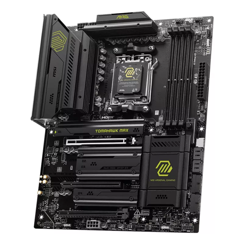 Emaplaat MSI MAG B850 TOMAHAWK MAX WIFI — AMD B850, Socket AM5, ATX, DDR5, 4×M.2, Wi‑Fi 7, 5Gb LAN, 7.1 Audio