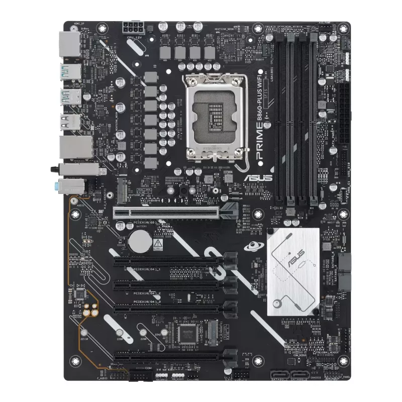 Emaplaat ASUS PRIME B860-PLUS WIFI — Intel B860, LGA 1851, ATX, DDR5, 4 DIMM, Wi‑Fi 6E, 2.5Gb LAN, Bluetooth 5.3