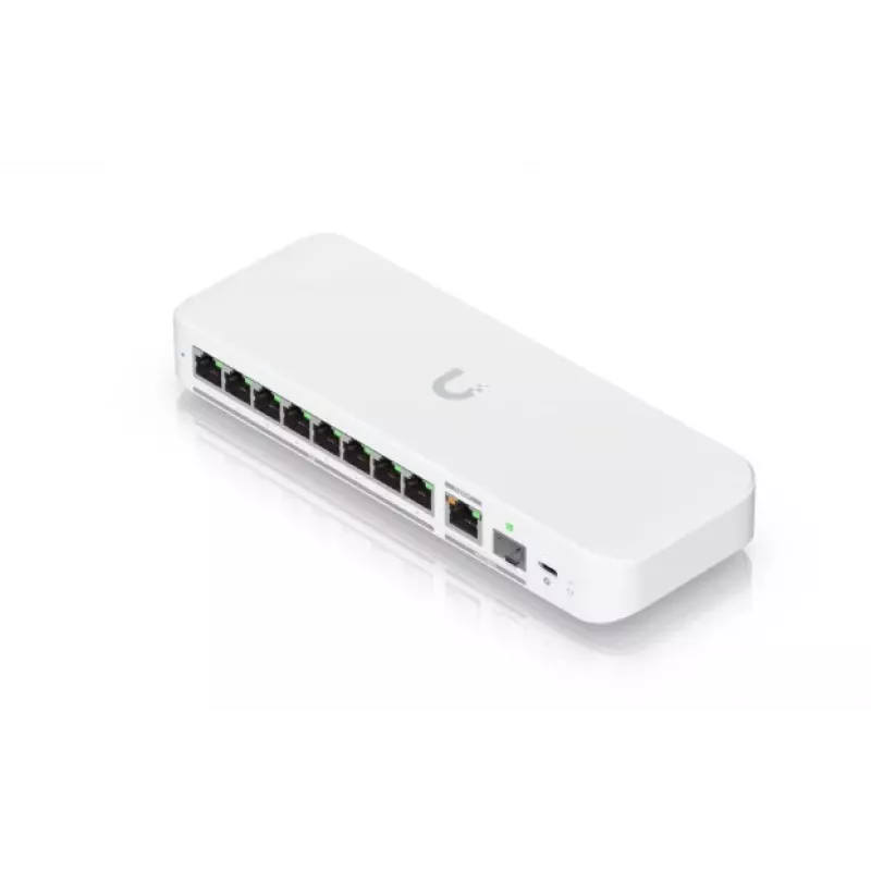 Hallatav lüliti UBIQUITI UniFi Flex 2.5G USW-FLEX-2.5G-8 — 8× 2.5G RJ‑45, 1× 10G SFP+, L2, 60 Gbps