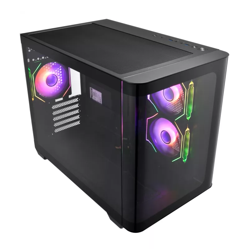 FSP S380-BA korpus Mini Tower mITX, mATX must ARGB