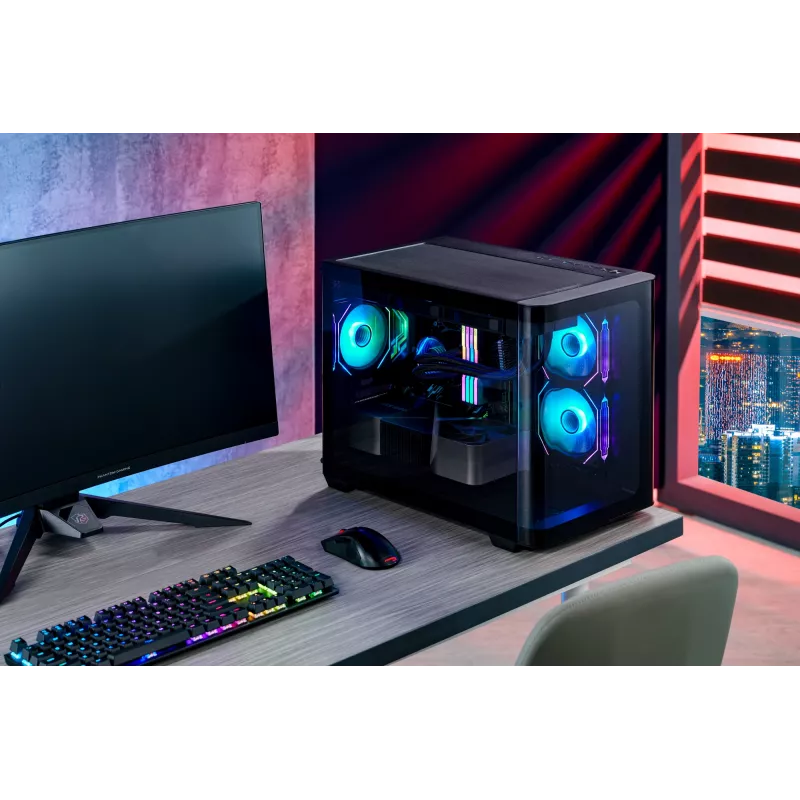 FSP S380-BA korpus Mini Tower mITX, mATX must ARGB