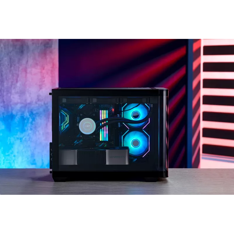FSP S380-BA korpus Mini Tower mITX, mATX must ARGB