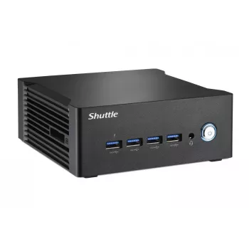 Shuttle Nano PC NA10H7, AMD Ryzen™ 7-8845HS APU, Radeon780M, 2xHDMI, 2xUSB-C 4.0(DP), 2x2.5Gbit LAN, 24/7 pidev töö, koos VESA kinnitusega