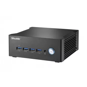 Shuttle Nano PC NA10H7, AMD Ryzen™ 7-8845HS APU, Radeon780M, 2xHDMI, 2xUSB-C 4.0(DP), 2x2.5Gbit LAN, 24/7 pidev töö, koos VESA kinnitusega