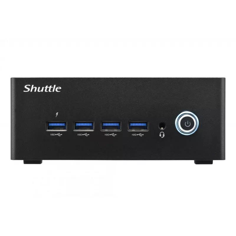 Shuttle Nano PC NA10H7, AMD Ryzen™ 7-8845HS APU, Radeon780M, 2xHDMI, 2xUSB-C 4.0(DP), 2x2.5Gbit LAN, 24/7 pidev töö, koos VESA kinnitusega