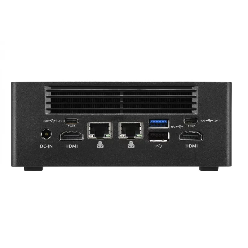 Shuttle Nano PC NA10H7, AMD Ryzen™ 7-8845HS APU, Radeon780M, 2xHDMI, 2xUSB-C 4.0(DP), 2x2.5Gbit LAN, 24/7 pidev töö, koos VESA kinnitusega