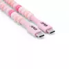 CLUB3D USB-C® helmestega kaabel, roosa, 2 m, USB C, USB C, 0.48 Gbit/s, roosa
