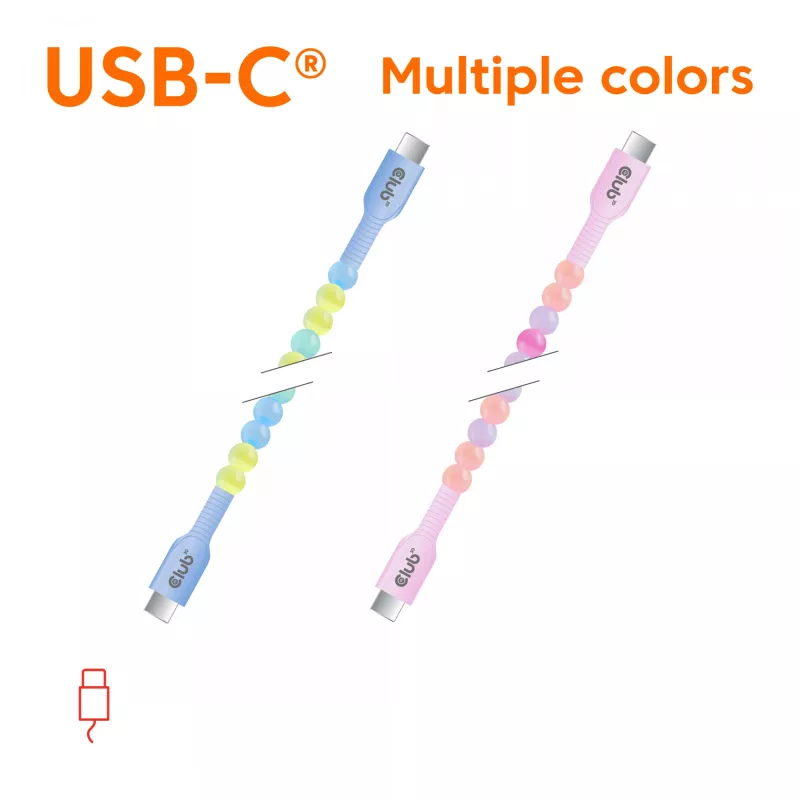 CLUB3D CAC-3011 USB kaabel 2 m USB C Sinine, Roheline