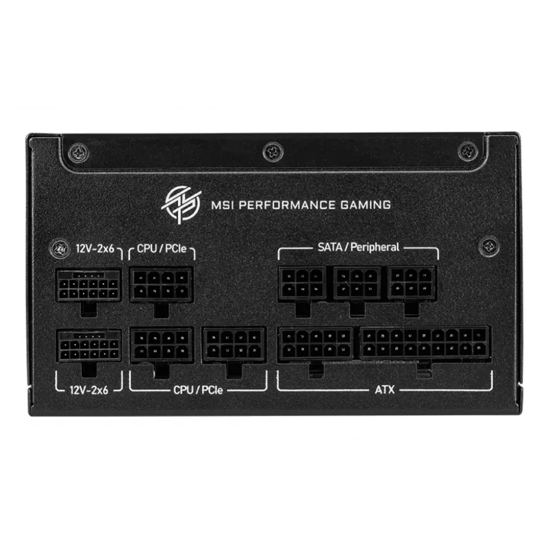 MSI MPG A850GS PCIE5 toiteplokk 850 W 24-kontaktiline ATX ATX Must