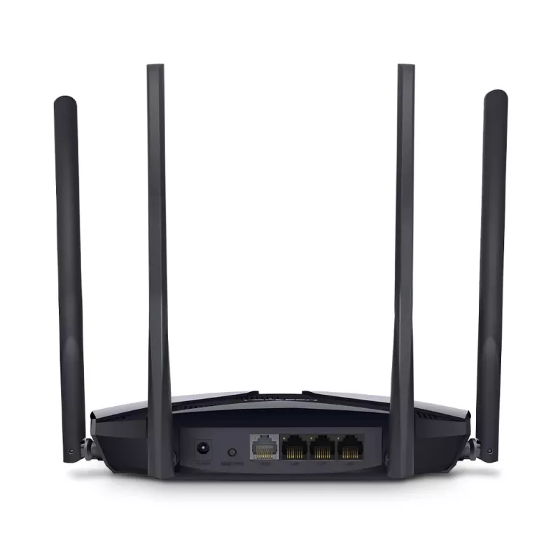 MERCUSYS MR70X juhtmevaba ruuter Gigabit Ethernet Kaheribaline (2,4 GHz / 5 GHz) Must