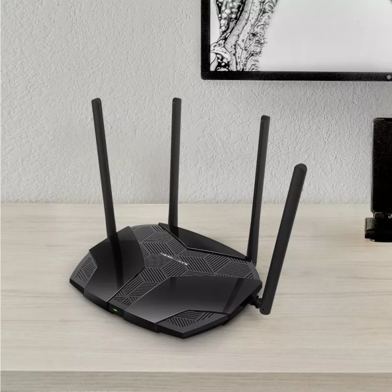 MERCUSYS MR70X juhtmevaba ruuter Gigabit Ethernet Kaheribaline (2,4 GHz / 5 GHz) Must