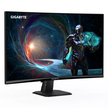 GIGABYTE GS27QCA 27-tolline QHD kaarekujuline mängumonitor - 2560 x 1440, 180Hz, 1ms, 250 cd/m², FreeSync, HDR Ready, HDMI 2.0, Displayport 1.4