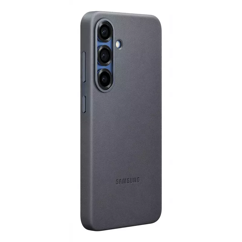 Cover Samsung Galaxy S25 kunstnahast ümbris, must