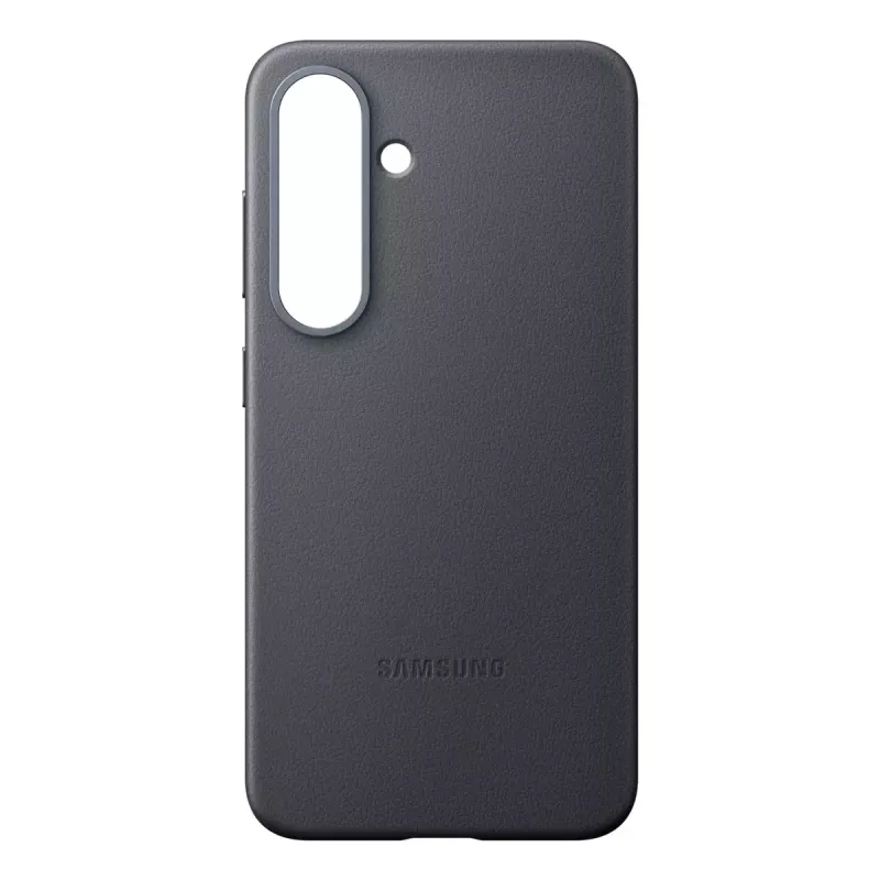 Cover Samsung Galaxy S25 kunstnahast ümbris, must