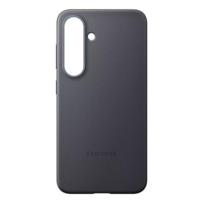 Cover Samsung Galaxy S25 kunstnahast ümbris, must