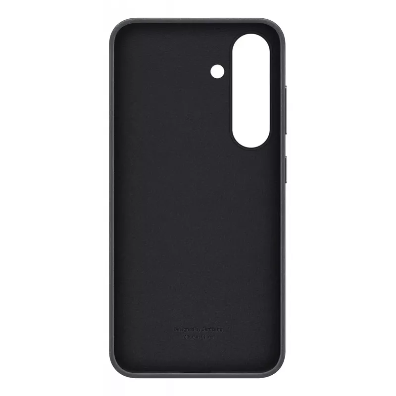 Cover Samsung Galaxy S25 kunstnahast ümbris, must