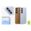 Cover Samsung Galaxy S25 kunstnahast ümbris, must