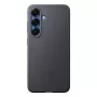 Cover Samsung Galaxy S25 kunstnahast ümbris, must