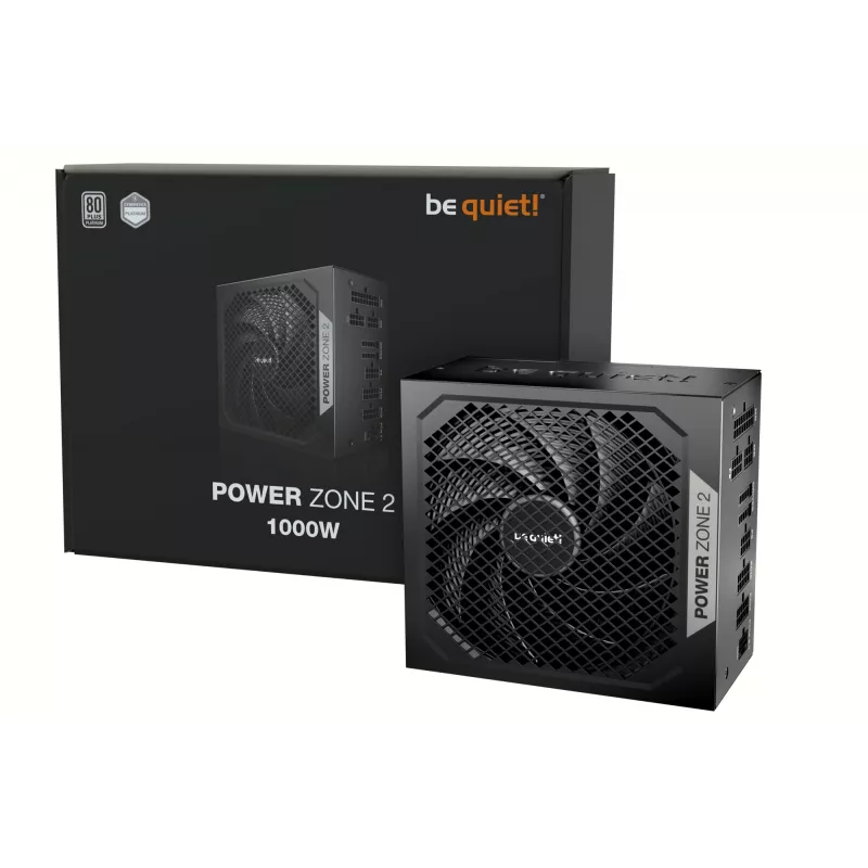 be quiet POWER ZONE 2 1000W toiteplokk 20+4 pin ATX ATX Must