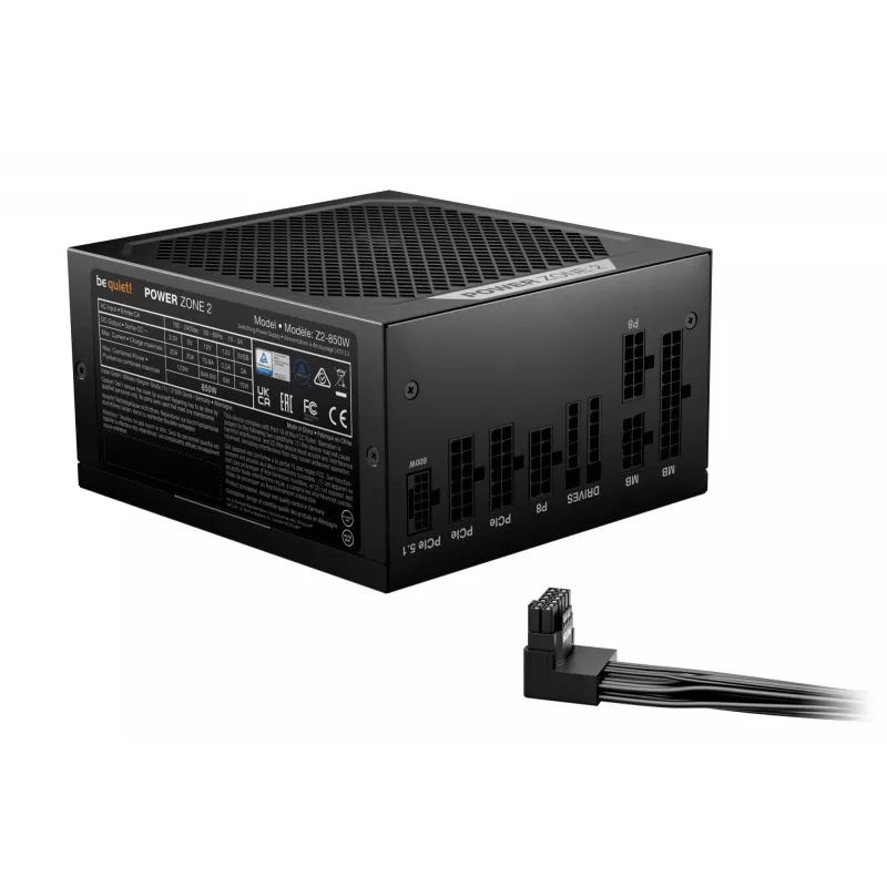 be quiet! POWER ZONE 2 850W toiteplokk 20+4 pin ATX ATX Must