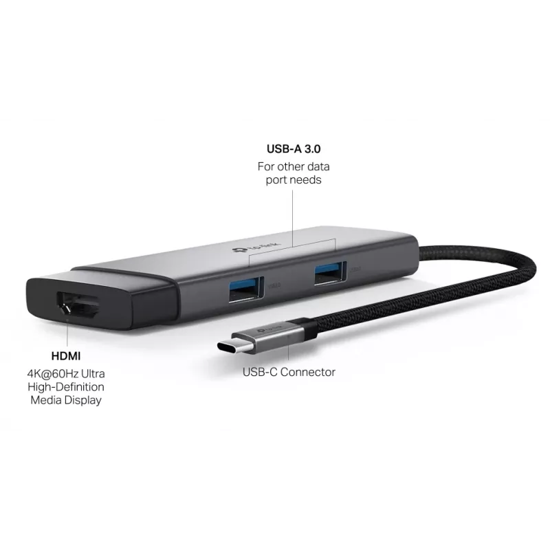 TP-Link UH5020C USB Type-C jaotur 5000 Mbit/s HDMI USB 3.2