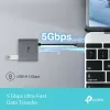USB Type-C jaotur TP-Link UH3020C — 3 pordiga (HDMI, USB-A, USB-C), 5 Gbit/s, HDMI 4K@60Hz, PD kuni 100W, alumiinium, 0,18 m kaabel
