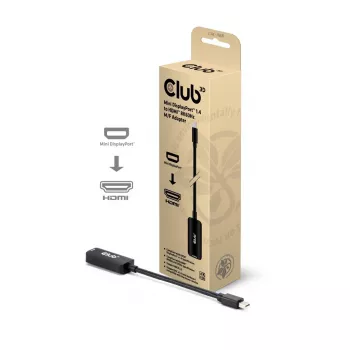 Adapter club 3d Mini DisplayPort 1.4 to HDMI 8K60Hz M/F, Mini DisplayPort pistik