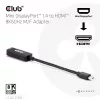 Adapter club 3d Mini DisplayPort 1.4 to HDMI 8K60Hz M/F, Mini DisplayPort pistik